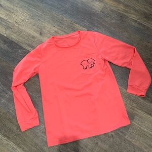 Ivory Ella Coral Soft Long Sleeve Shirt with Elephant Design